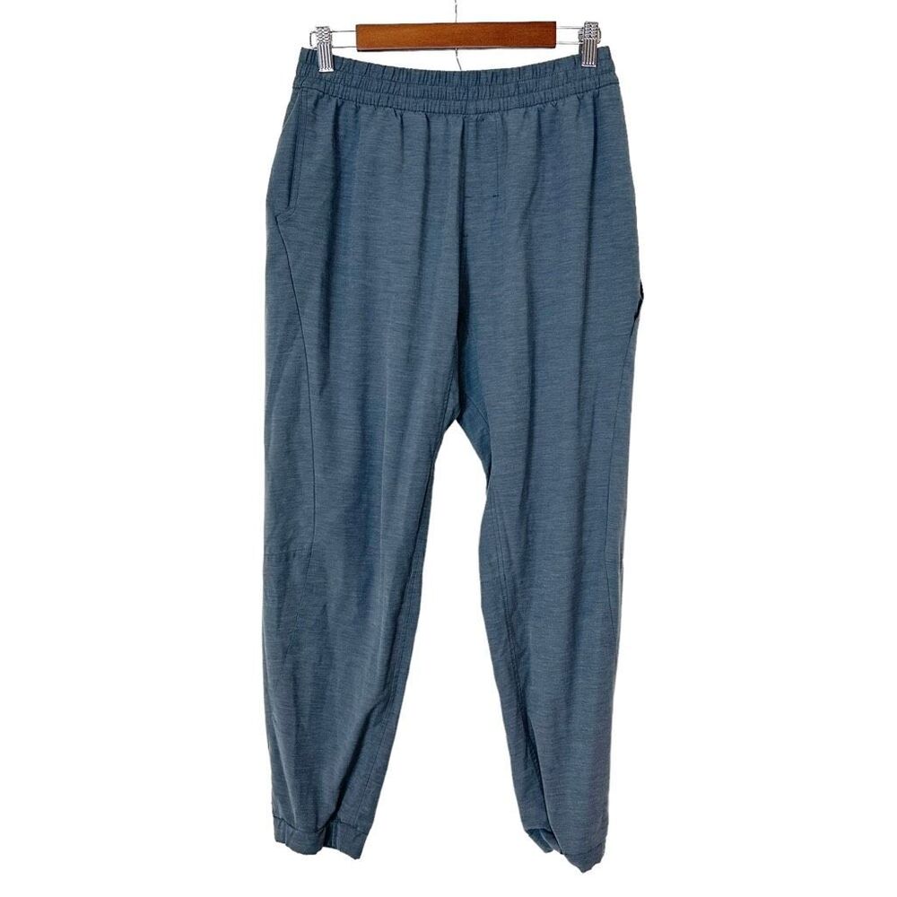 Prana Joggers Pants Large Men’s West Edge Stretch Blue Gray Organic Cotton Blend
